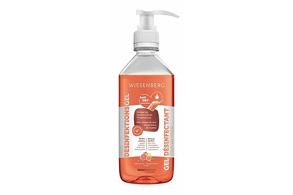 Wiesenberg Gel désinfectant mains Tropical Grapefruit 500 ml