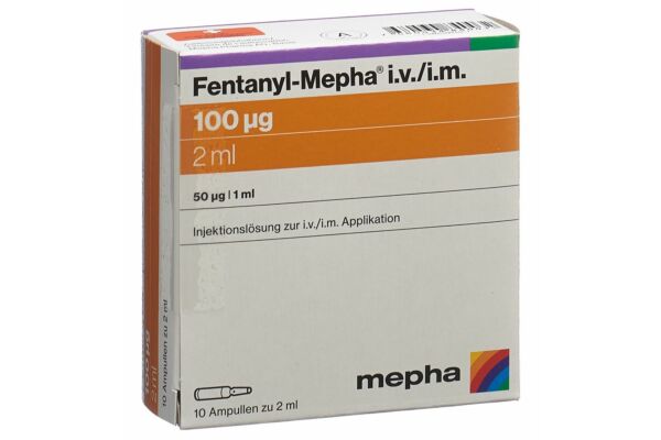 Fentanyl-Mepha sol inj 100 mcg/2ml i.v./i.m. 10 amp 2 ml