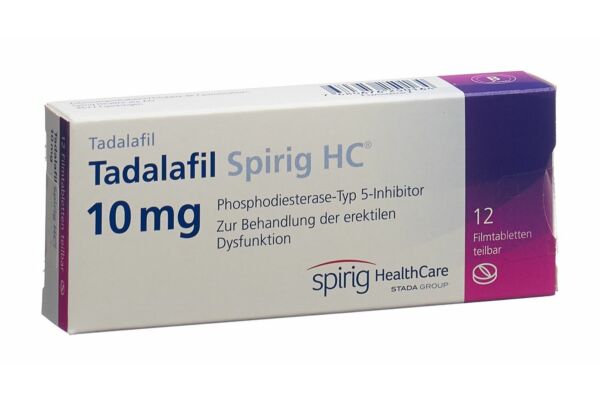 Tadalafil Spirig HC cpr pell 10 mg 12 pce