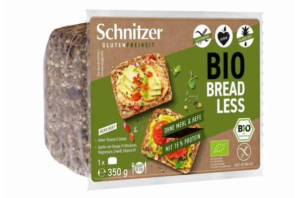 Schnitzer Bio bread less pain graines sans farine et sans levure sach 350 g