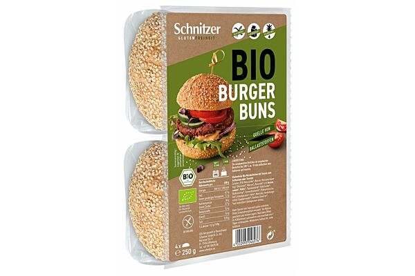 Schnitzer Bio Hamburger Buns Btl 250 g