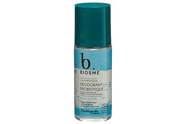 Biosme Deodorant probiotisch Roll-on Bleu océan Nachfüllbar Fl 50 ml