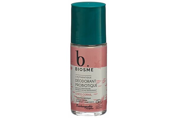 Biosme Deodorant probiotisch Roll on Coco corail Nachfüllbar Fl 50 ml