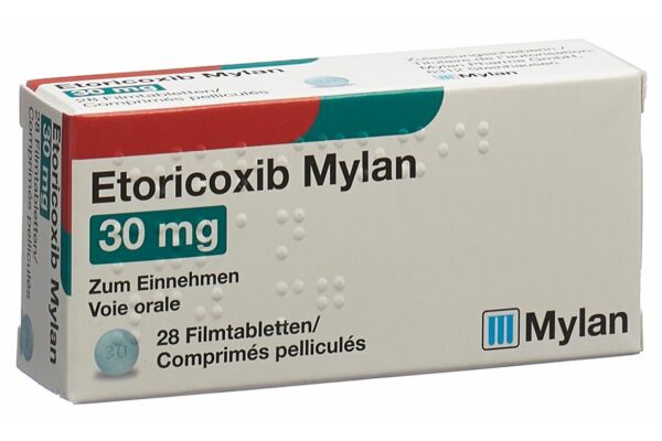 Etoricoxib Mylan Filmtabl 30 mg 28 Stk