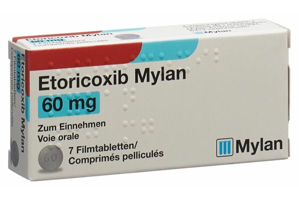 Etoricoxib Mylan cpr pell 60 mg 7 pce