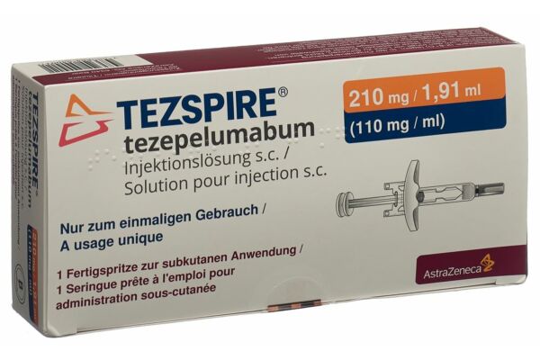 Tezspire sol inj 210 mg/1.91ml seringue préremplie 1.91 ml