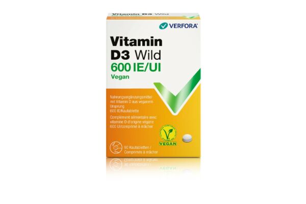 Vitamin D3 Wild cpr 600 UI vegan 90 pce