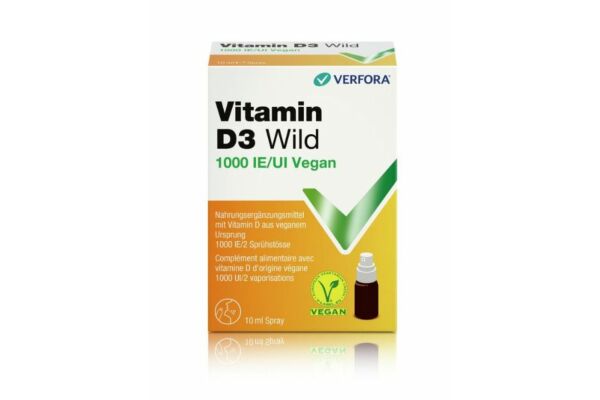 Vitamin D3 Wild Spray 1000 IE vegan 10 ml