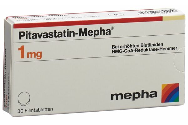 Pitavastatin-Mepha cpr pell 1 mg 30 pce