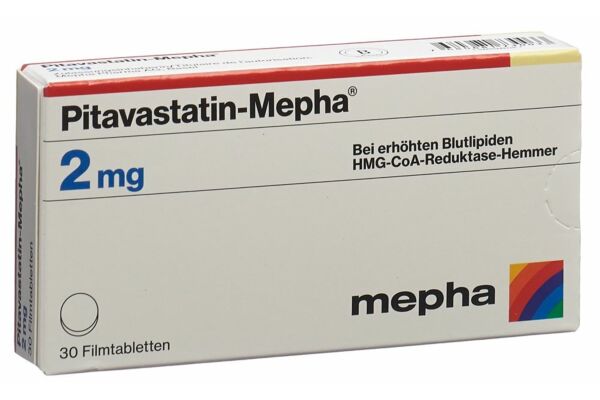 Pitavastatin-Mepha cpr pell 2 mg 30 pce