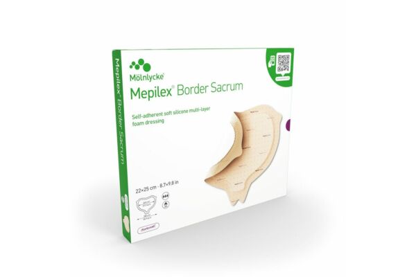 Mepilex Border Sacrum 22x25cm 282460 5 pce