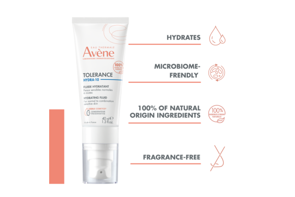 Avene Tolérance Hydra-10 fluid hydratant tb 40 ml