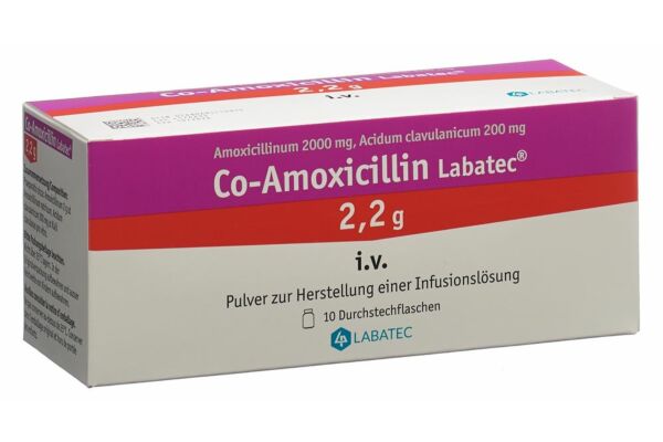 Co-Amoxicillin Labatec Trockensub 2.2 g Durchstf 10 Stk