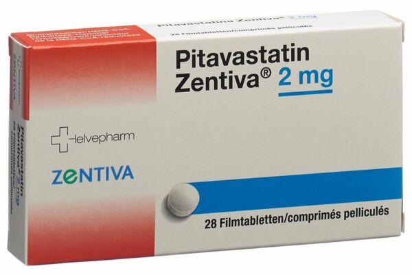 Pitavastatin Zentiva Filmtabl 2 mg 28 Stk