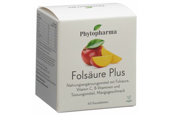 Phytopharma Acide folique plus cpr croquer bte 60 pce