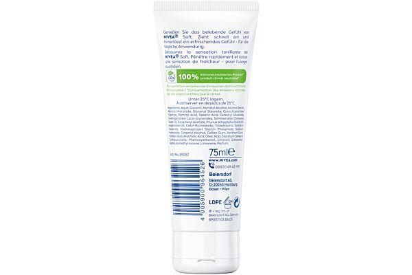 Nivea Soft Crème Hydratante tb 75 ml