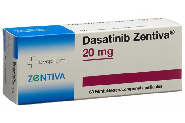 Dasatinib Zentiva Filmtabl 20 mg 60 Stk