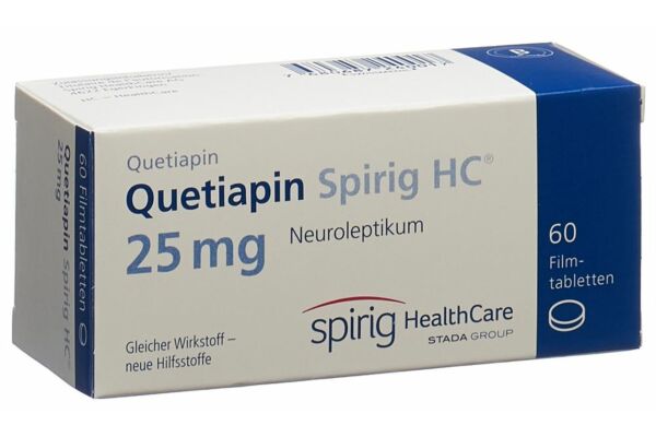 Quétiapine Spirig HC cpr pell 25 mg 60 pce