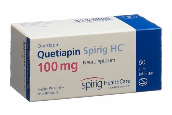 Quétiapine Spirig HC cpr pell 100 mg 60 pce