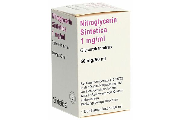 Nitroglycerin Sintetica Inf Lös 50 mg/50ml