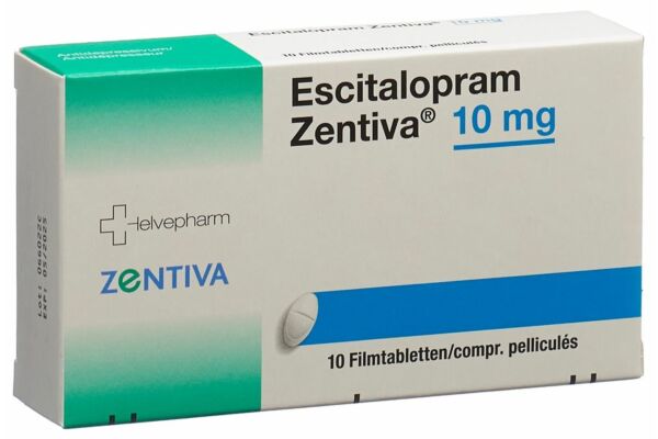 Escitalopram Zentiva Filmtabl 10 mg 10 Stk