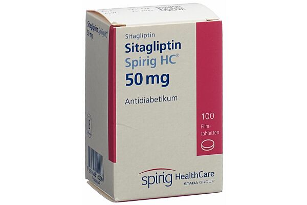 Sitagliptine Spirig HC cpr pell 50 mg bte 100 pce