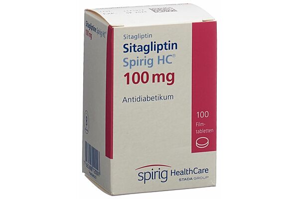 Sitagliptine Spirig HC cpr pell 100 mg bte 100 pce