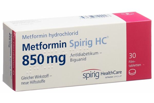 Metformin Spirig HC Filmtabl 850 mg 30 Stk