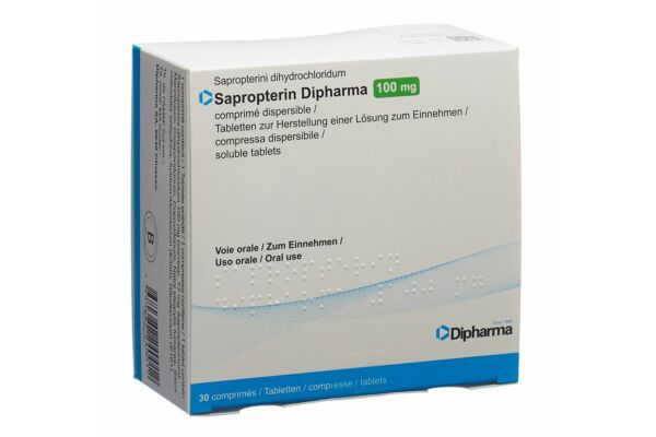 Sapropterin Dipharma Disp Tabl 100 mg Fl 30 Stk