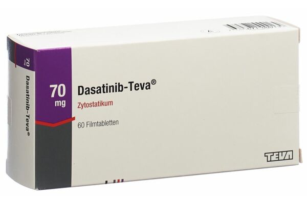 Dasatinib-Teva Filmtabl 70 mg 60 Stk