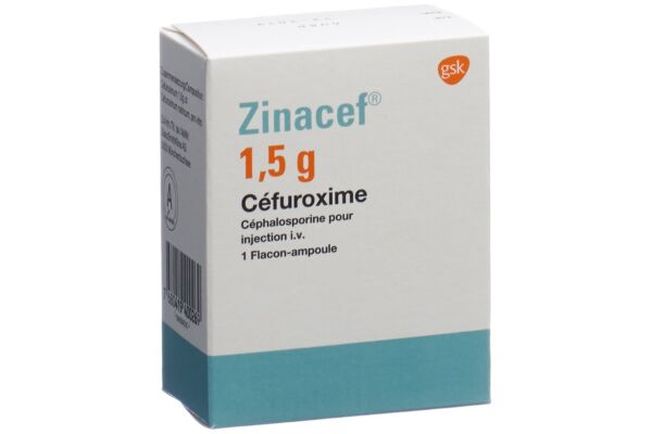 Zinacef subst sèche 1.5 g i.v. flac