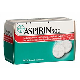 Aspirine Cpr Instant 500 Mg 6 Sach 2 Pce Pas Cher