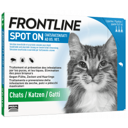 Frontline Spot On Chat Liste D 3 X 0 5 Ml Pas Cher