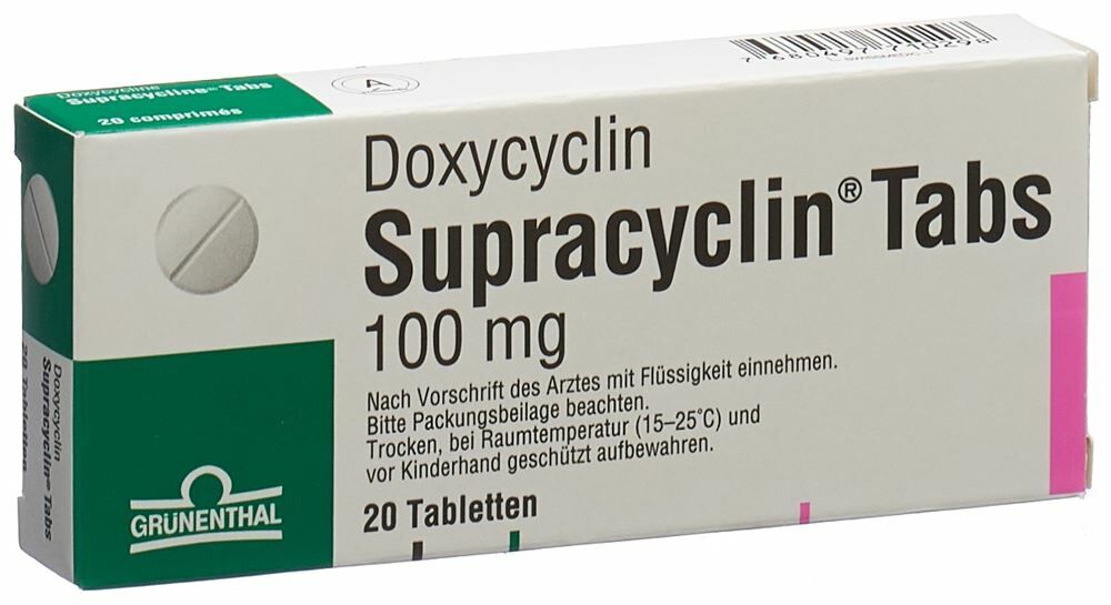 Doxycyclin 100 20 tabletten