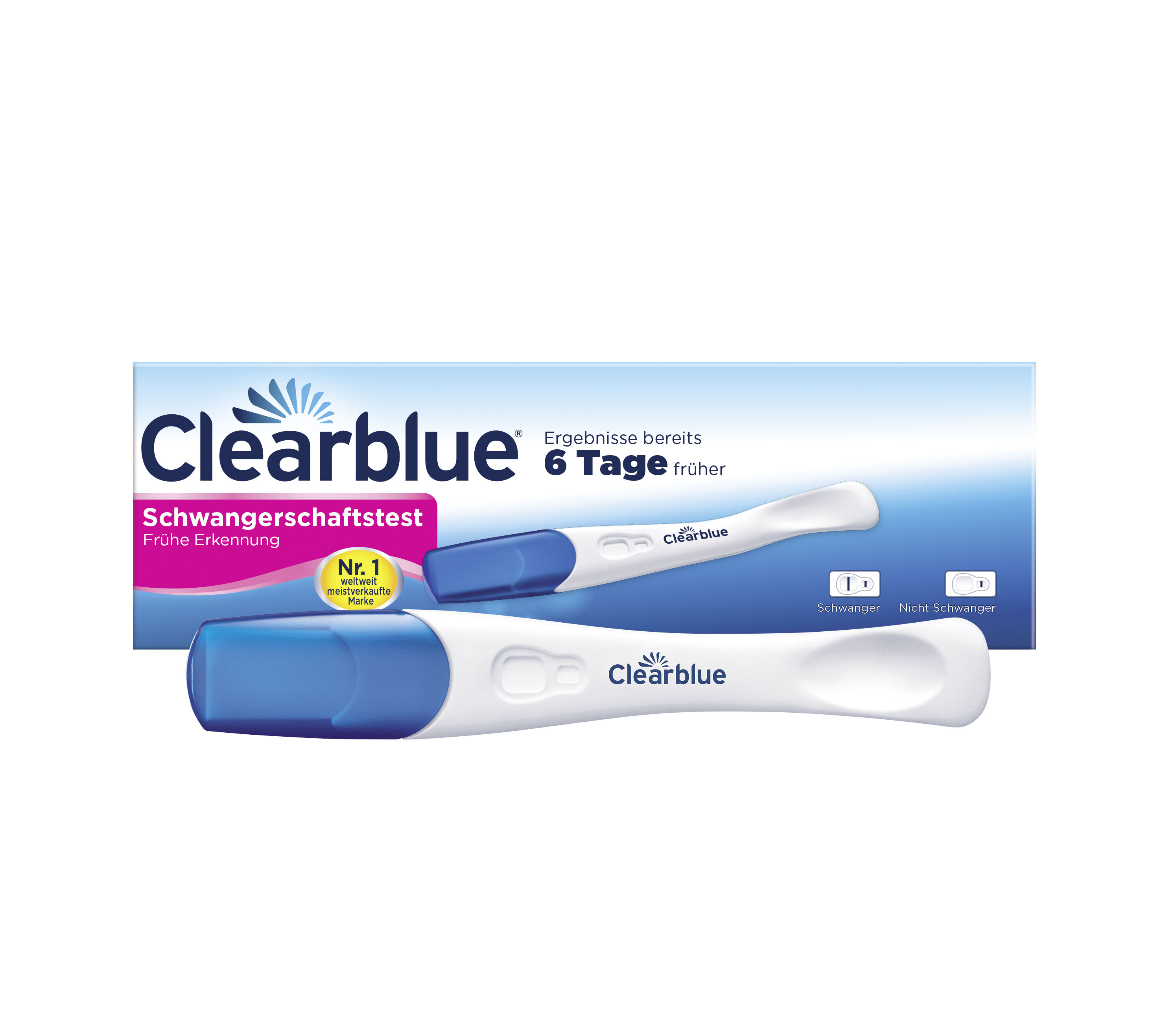 Clearblue Test de grossesse Détection Rapide 1 test