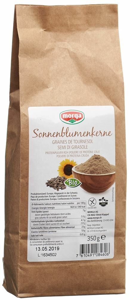 Graines de tournesol Bio sans gluten