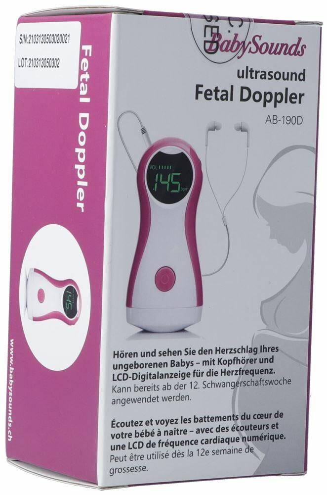 SHOPFINO Doppler Bébé - Moniteur cardiaque Bébé - Appareil d'écho fœtal -  Écoute de la