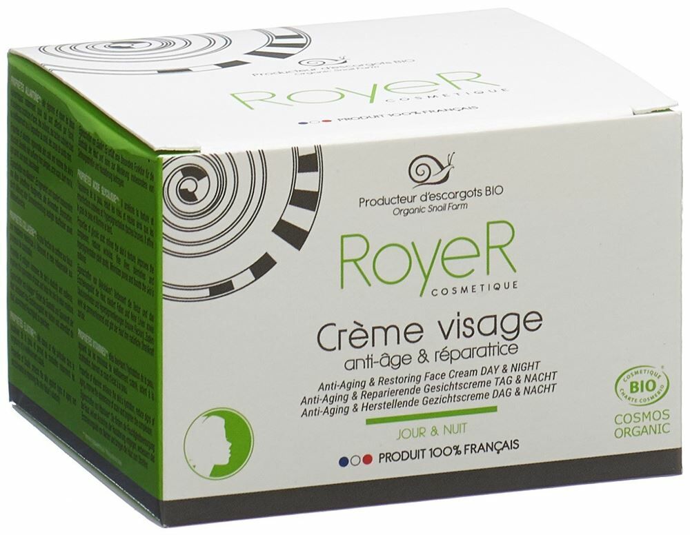Crème Visage riche anti-âge & hydratante bio - Royer Cosmétique 50 ml