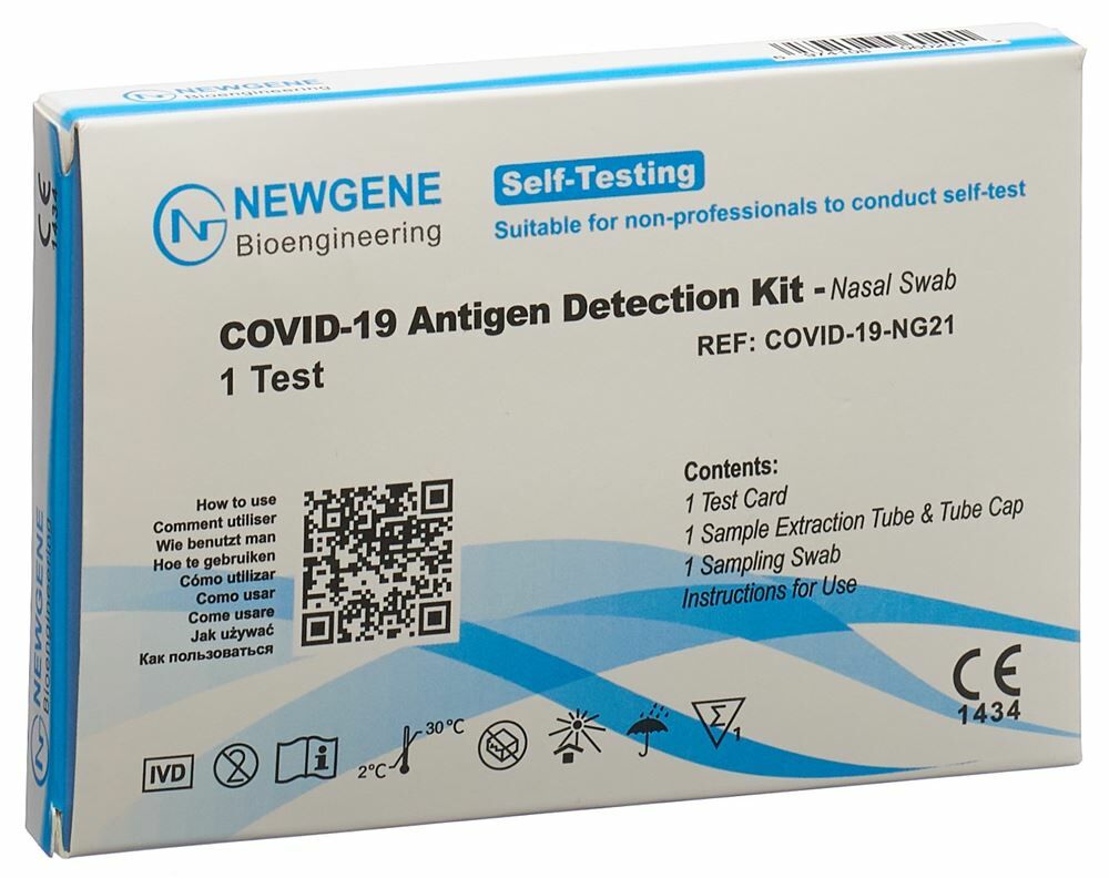 1 Autotest Antigénique Nasal Covid-19 Newgene (kit 1 pièce)