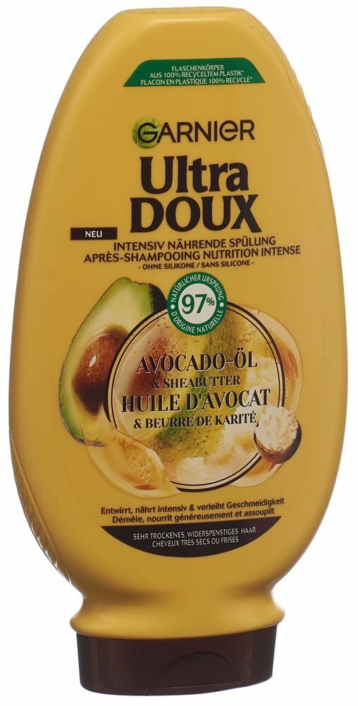 Shampoing Huile d'avocat & Beurre de karité - Cheveux très secs ou frisés -  250ml ULTRA DOUX