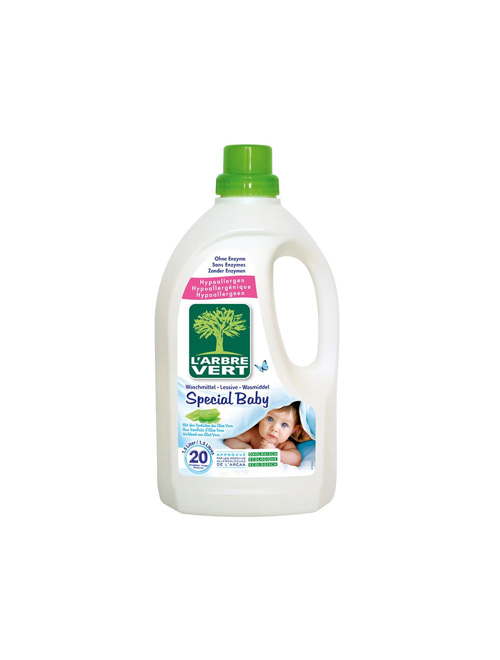 L Arbre Vert Lessive Liquide Bebe Ecologique 1 5 Lt Pas Cher