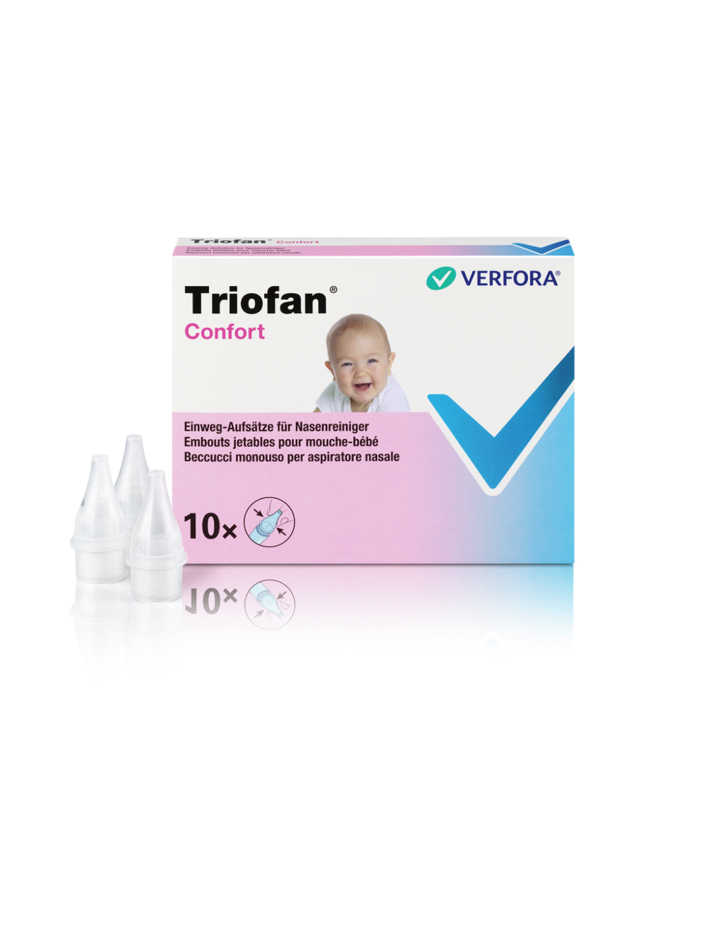 Triofan Confort Embouts Mouche Bebe 10 Pce Pas Cher